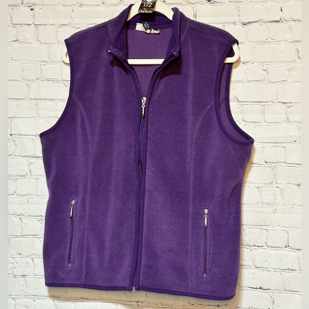 #172 Karen Scott sport vest purple XL